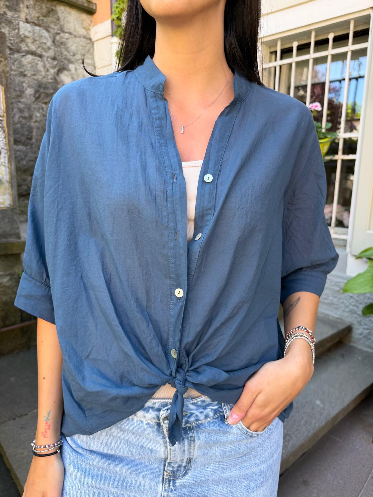 Camicia mussola di cotone-più colori