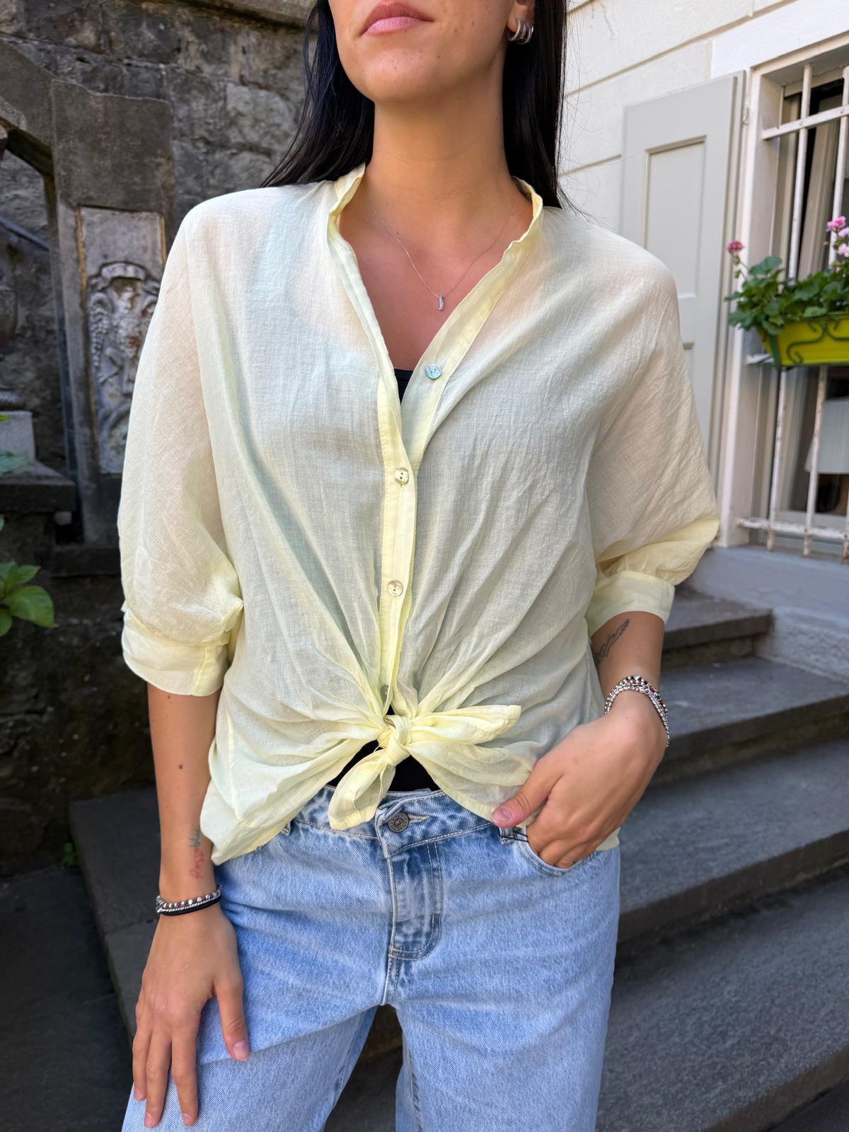 Camicia mussola di cotone-più colori