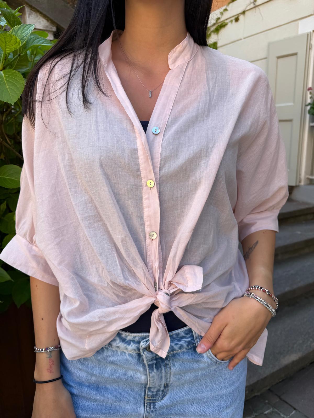 Camicia mussola di cotone-più colori