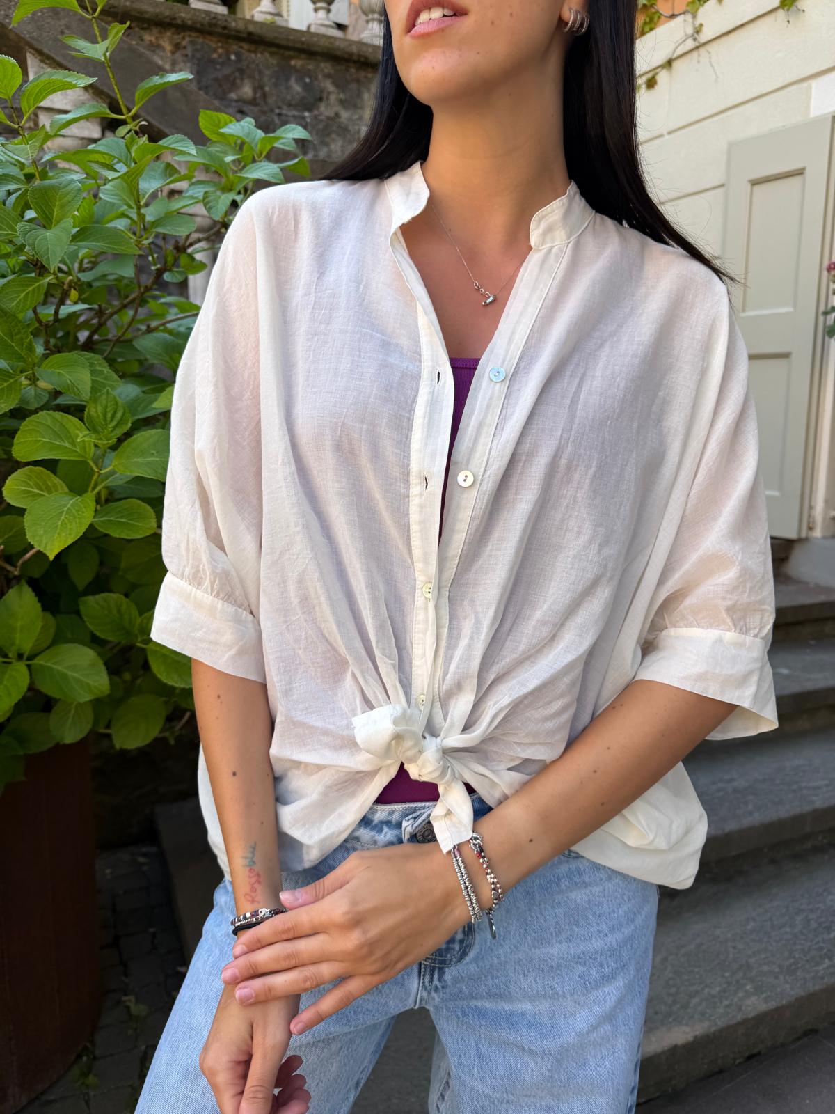 Camicia mussola di cotone-più colori