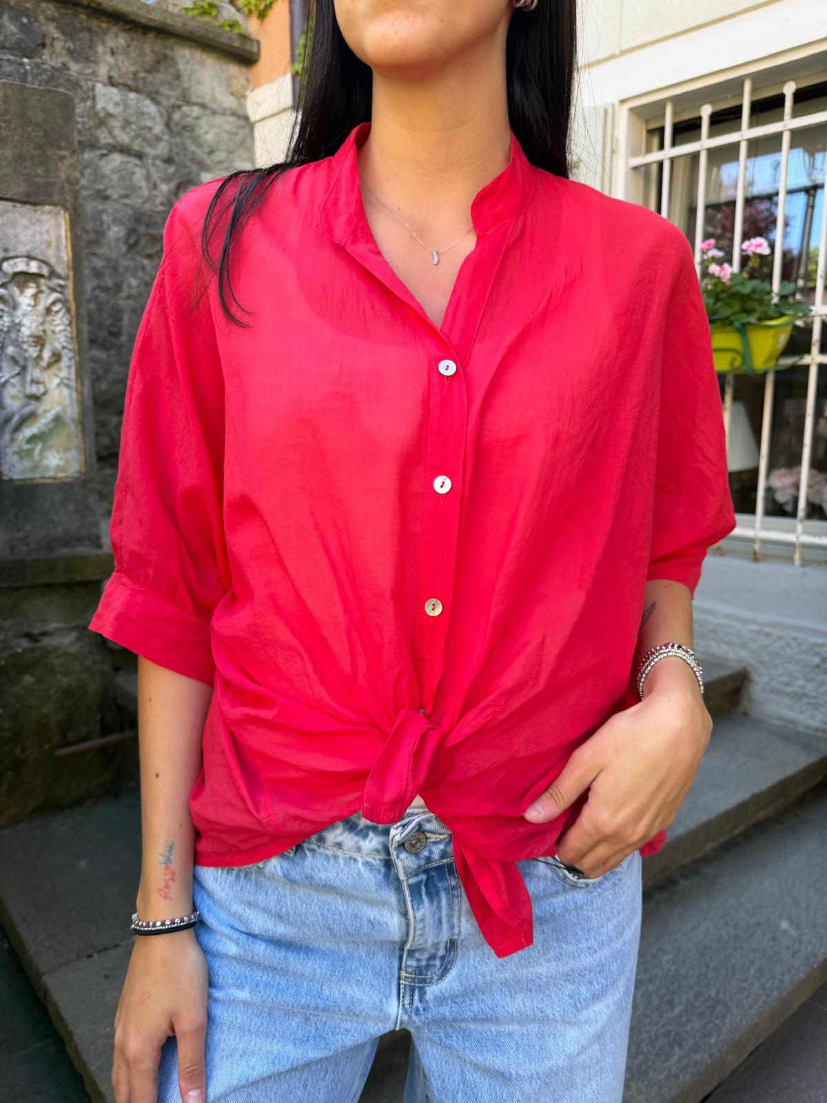 Camicia mussola di cotone-più colori